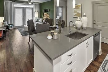 Granite or quartz countertops